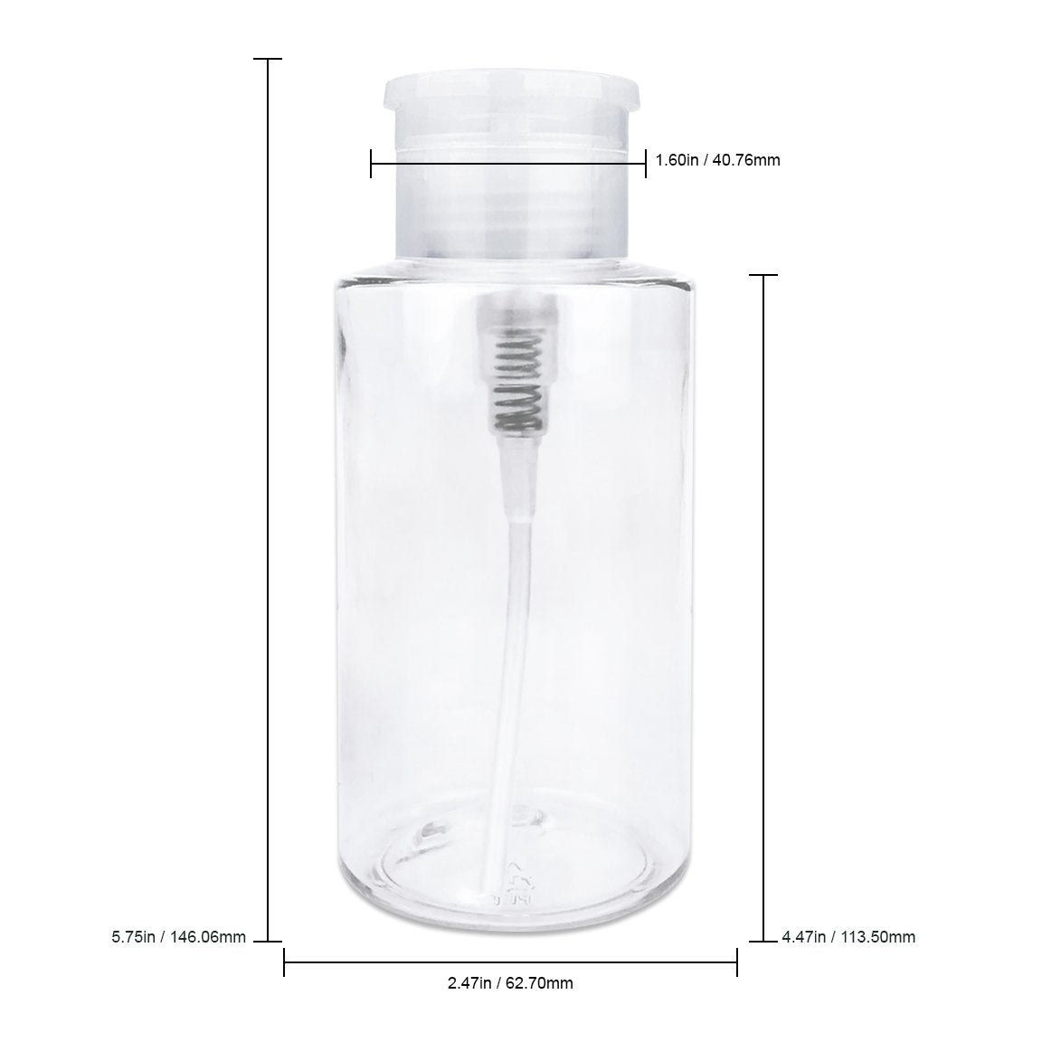Distributeur PANA avec capuchon basculant clair, remplissage propre.