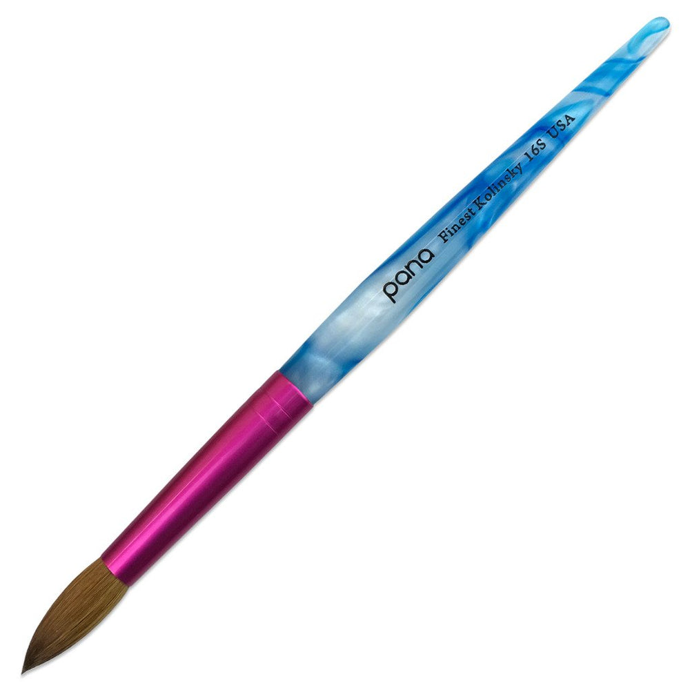 PANA pince acrylique poil Kolinsky rond, précision parfaite pour modeler les ongles.