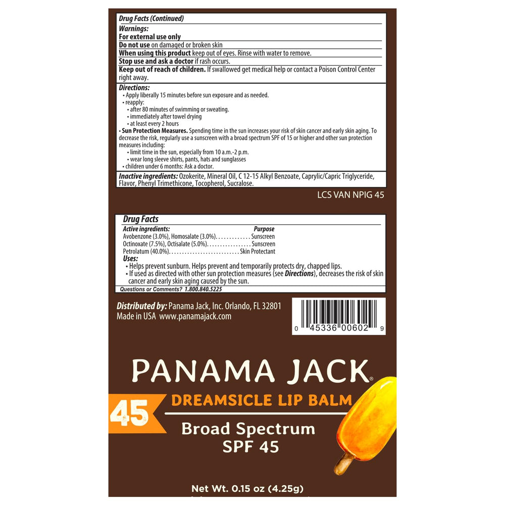 Baume lèvres Panama Jack, application douce et précise.