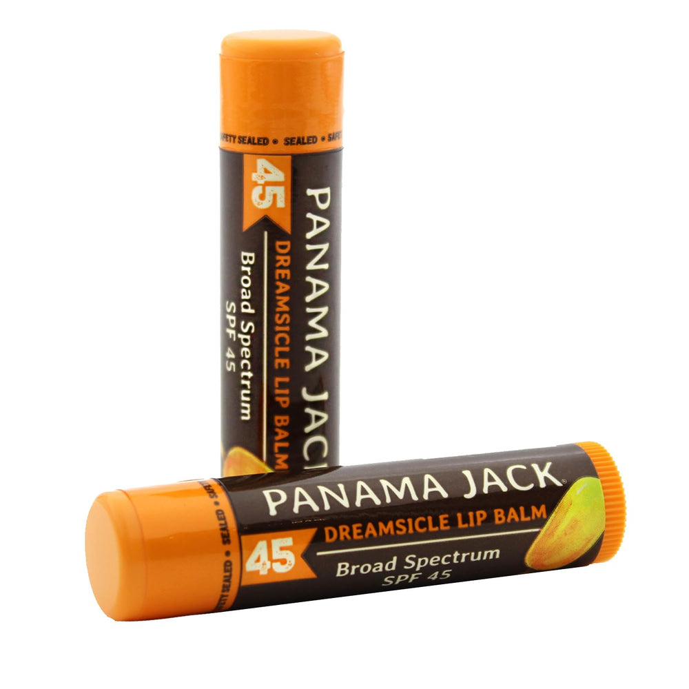 Baume lèvres Panama Jack SPF45, pack double, protection quotidienne.