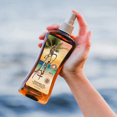 Panama Jack bouteille 236 ml montrant le format pratique pour voyager.