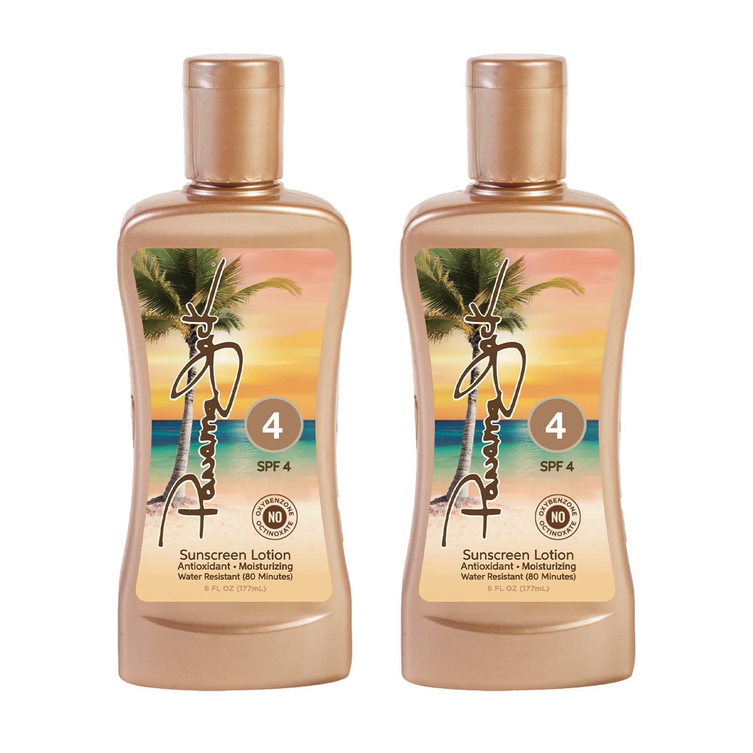 Panama Jack Lotion – emballage et logo de marque visibles.