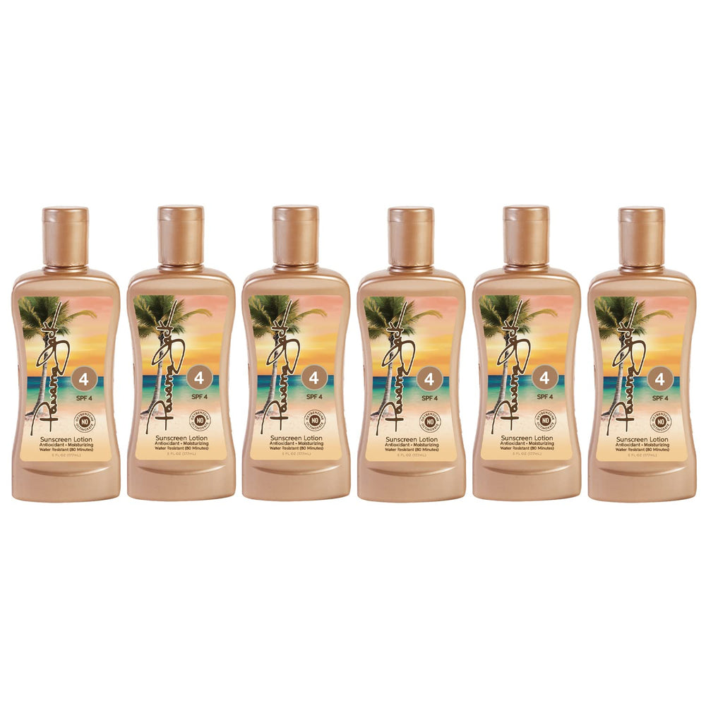 Panama Jack Lotion – formulation antioxydante pour soin hydratant.