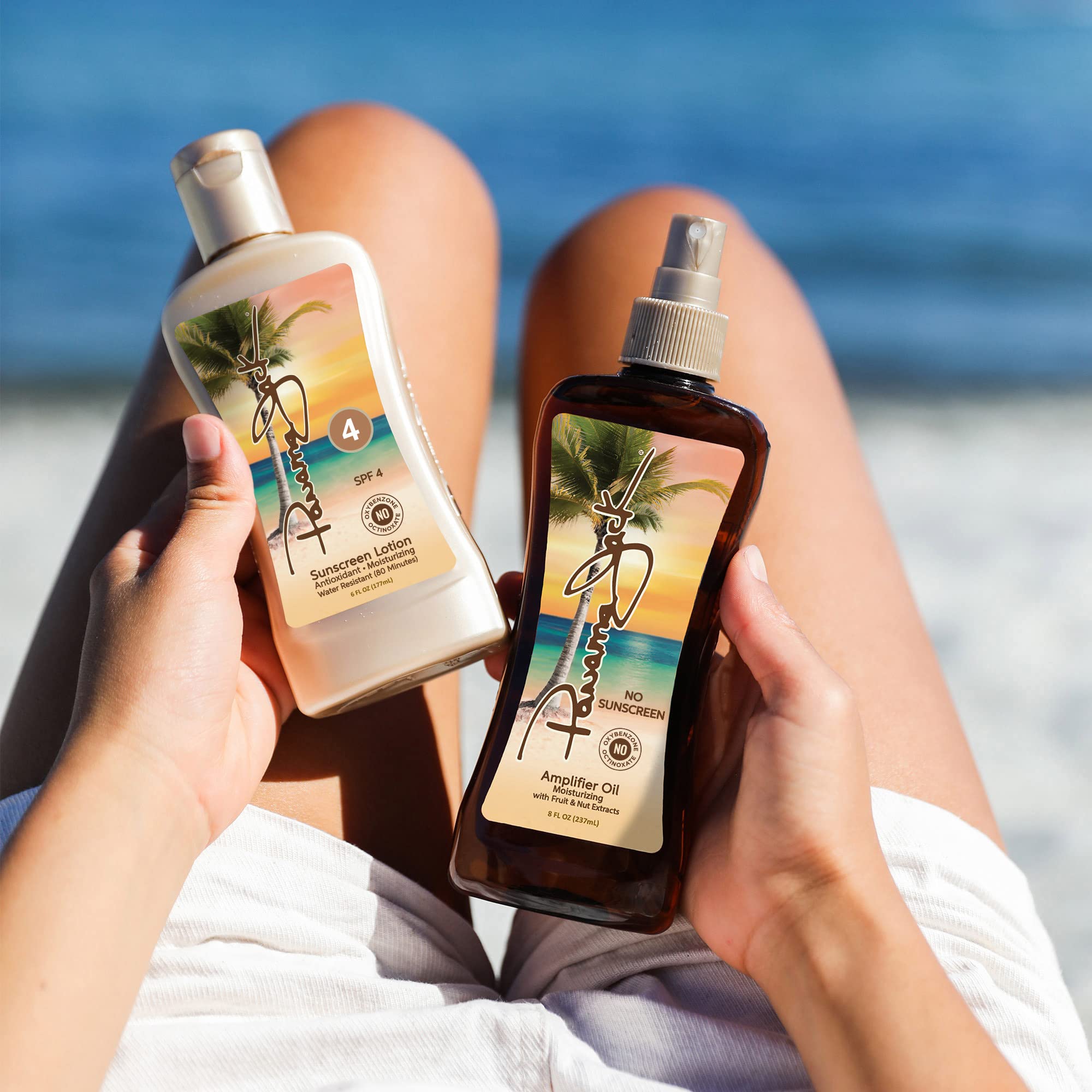 Panama Jack Lotion – résistance à l'eau jusqu'à 80 minutes.