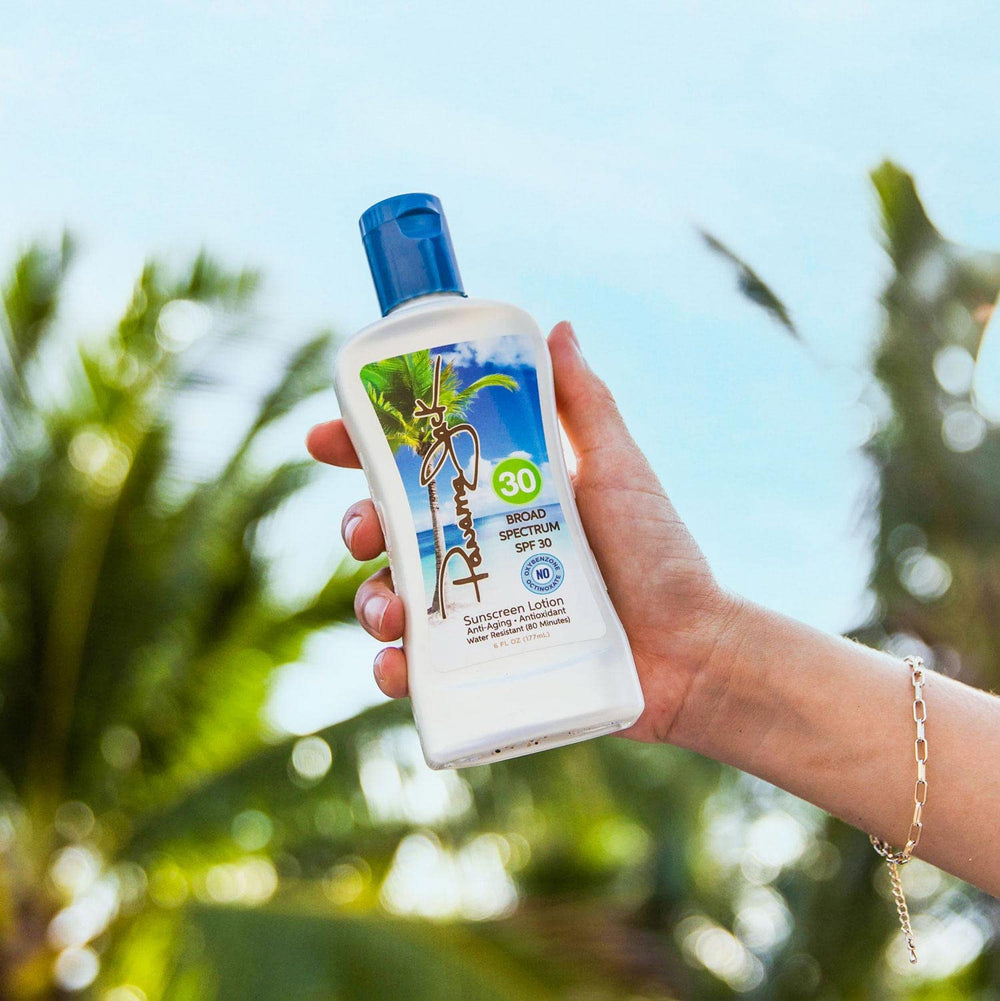 Panama Jack Lotion solaire – application douce sur peau sensible.