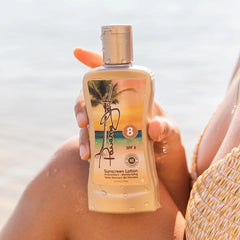 Panama Jack SPF 15, bronzage équilibré et protection moyenne.