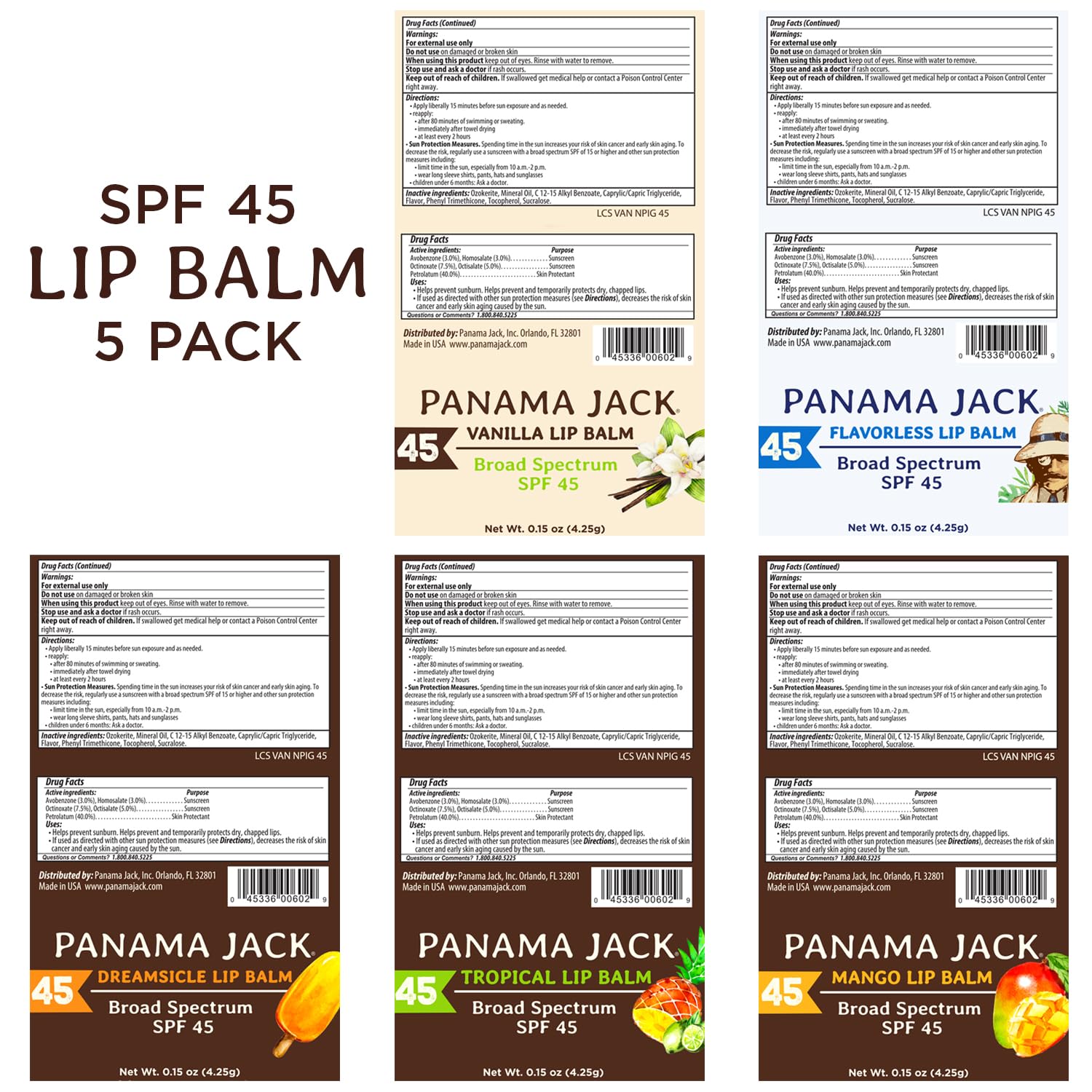Panama Jack lip balm for everyday outdoor lip protection