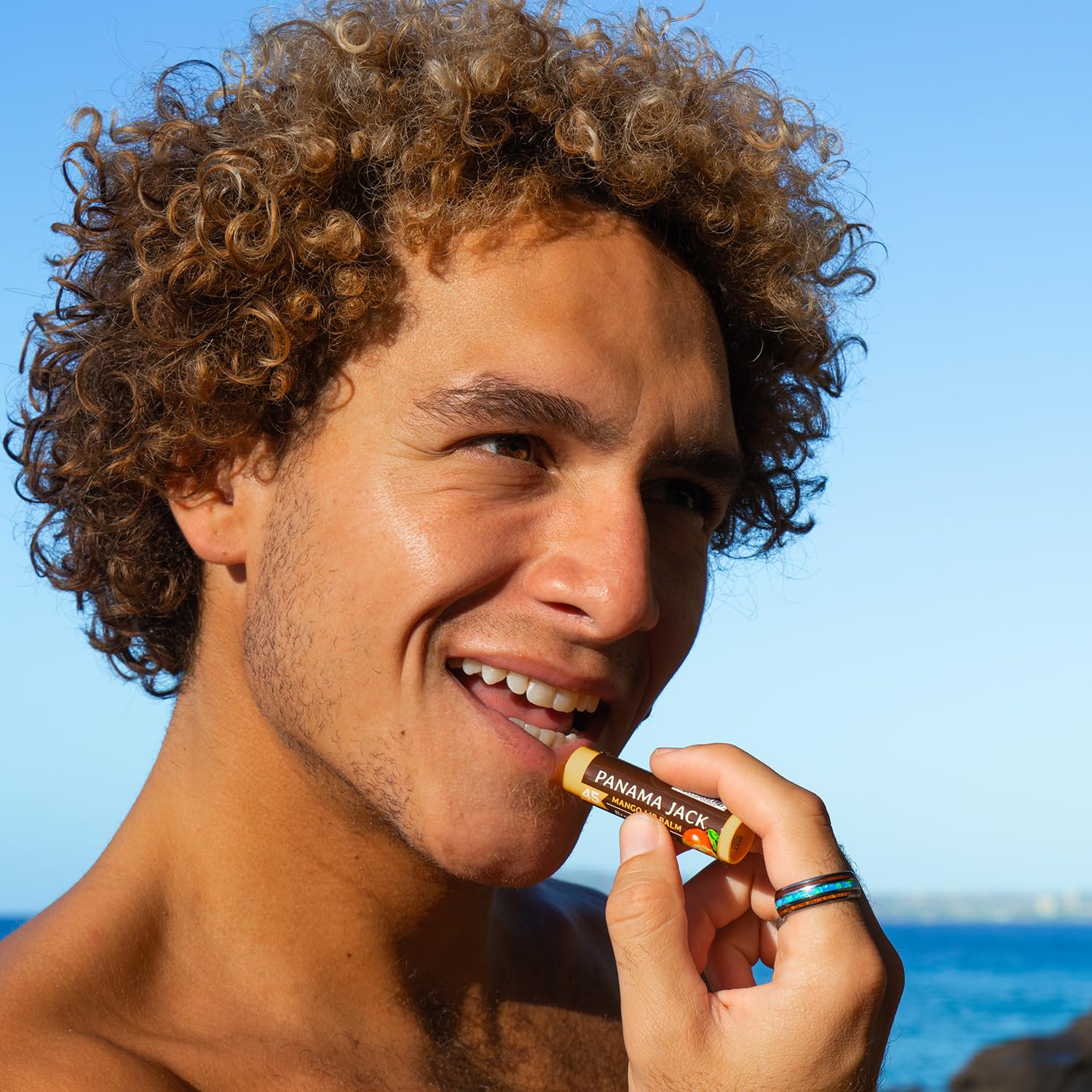 Panama Jack SPF 45 lip balm offers broad spectrum lip protection