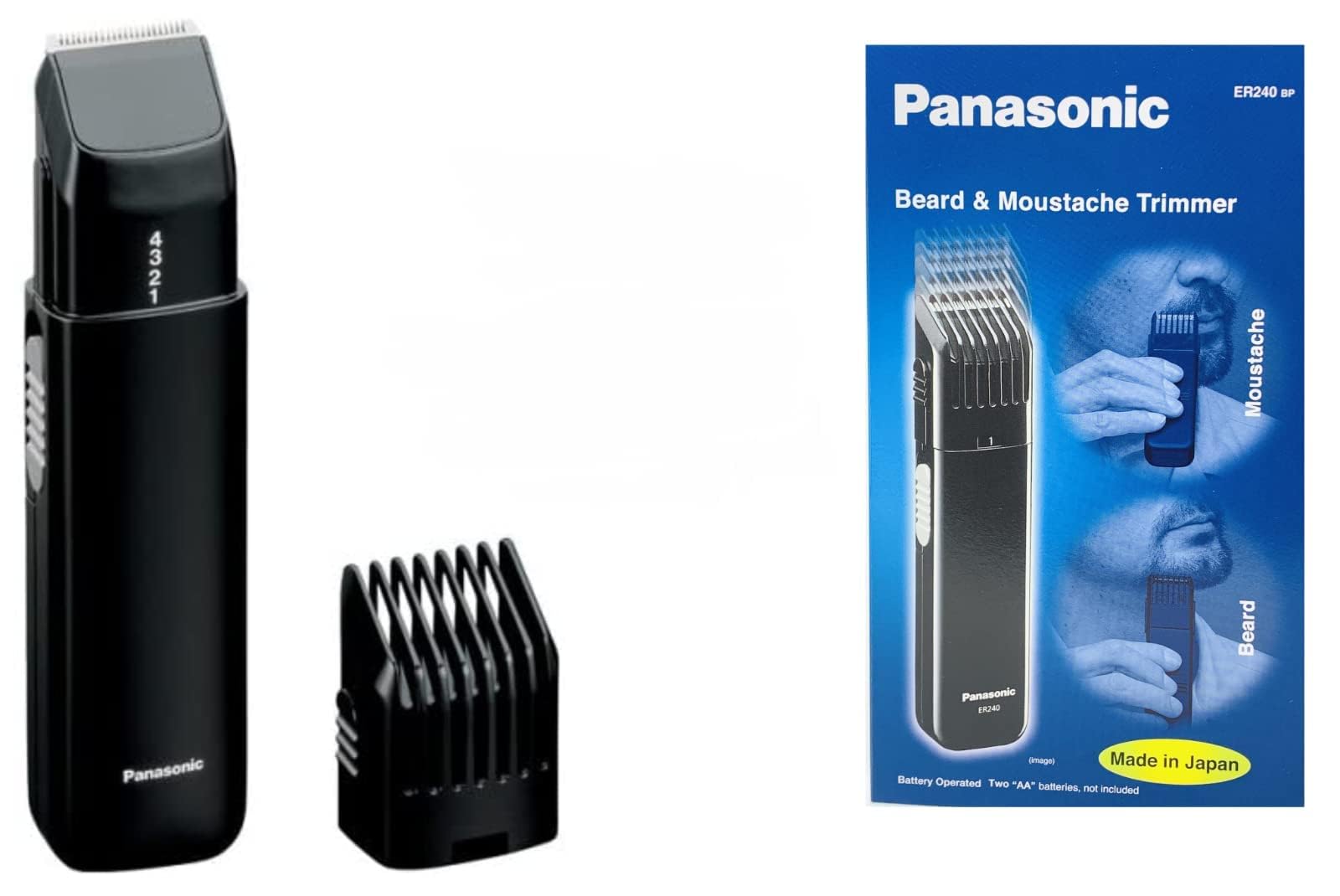 Peigne moustache inclus pour finitions nettes et précises