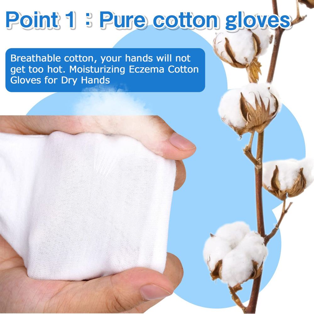 Gants PangtiKu coton blanc lavables et réutilisables.