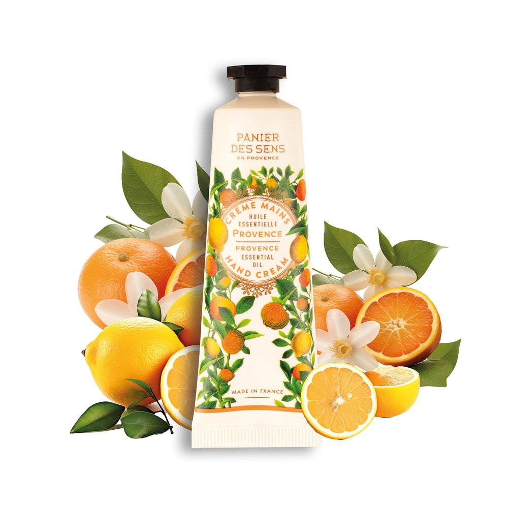 Panier des Sens crème mains format mini, hydratation durable en voyage.