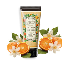 Panier des Sens gel douche orange – Bouteille hydratante pour peaux sensibles.