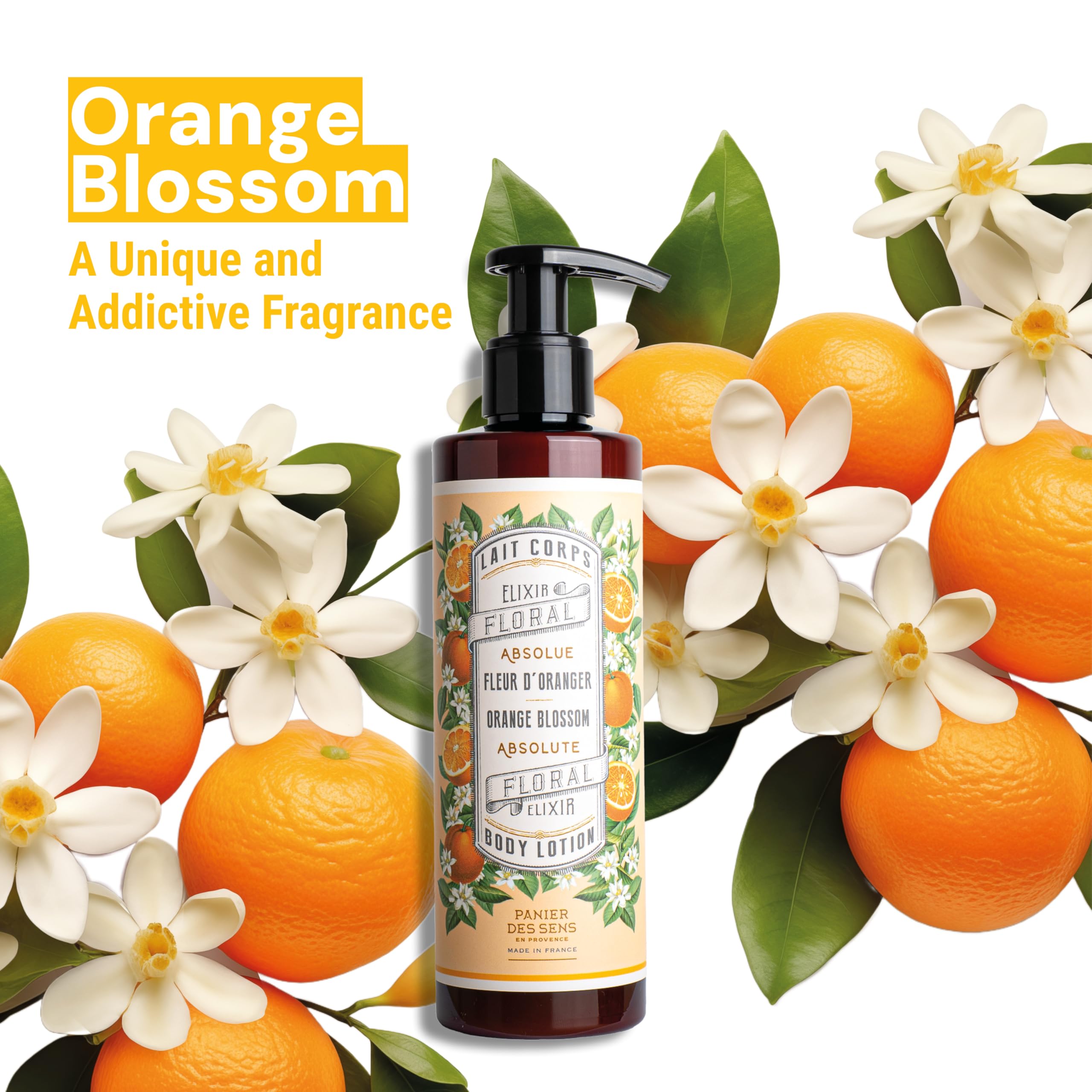Panier des Sens – flacon parfumé fleur d’oranger, douceur pour la peau.