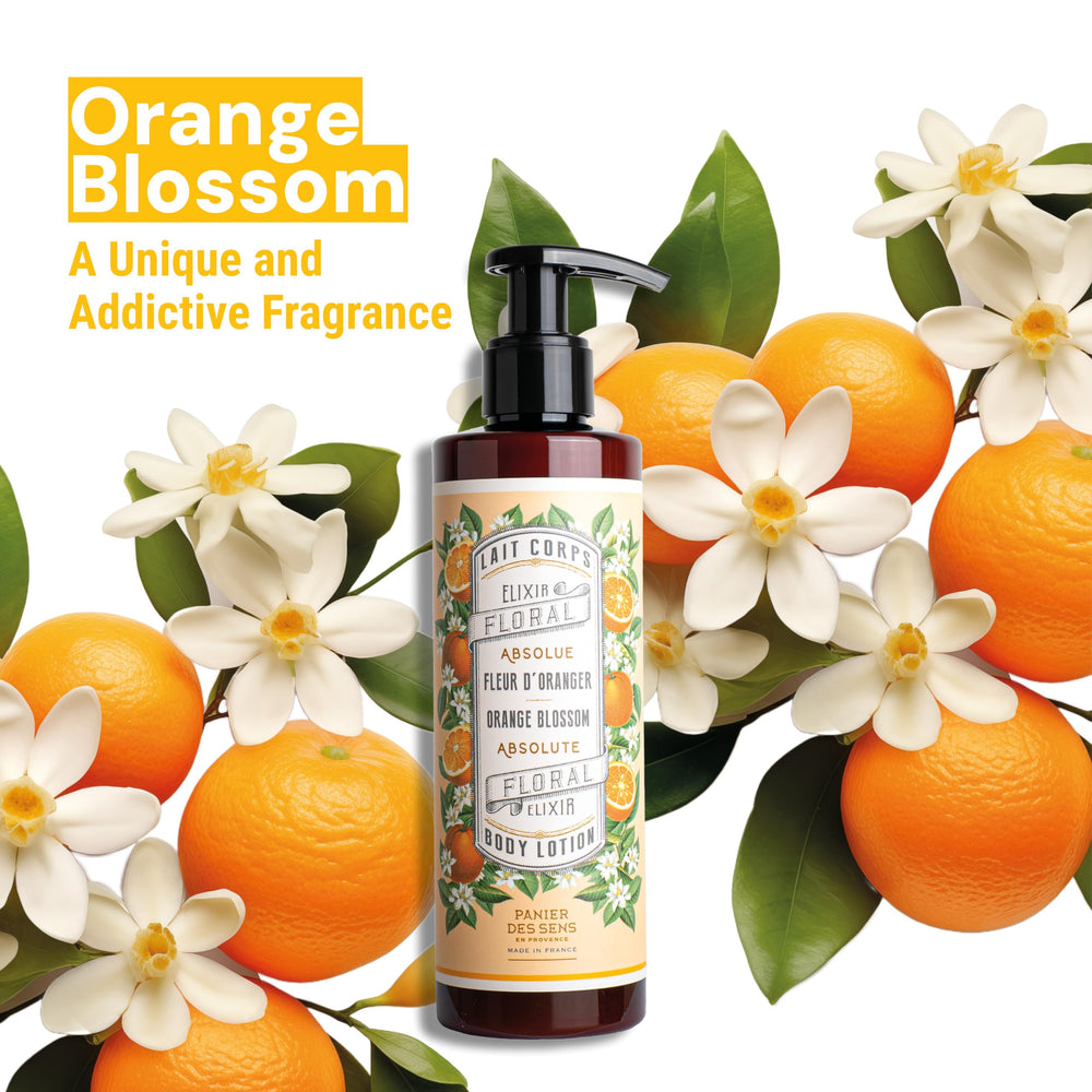 Panier des Sens – flacon parfumé fleur d’oranger, douceur pour la peau.