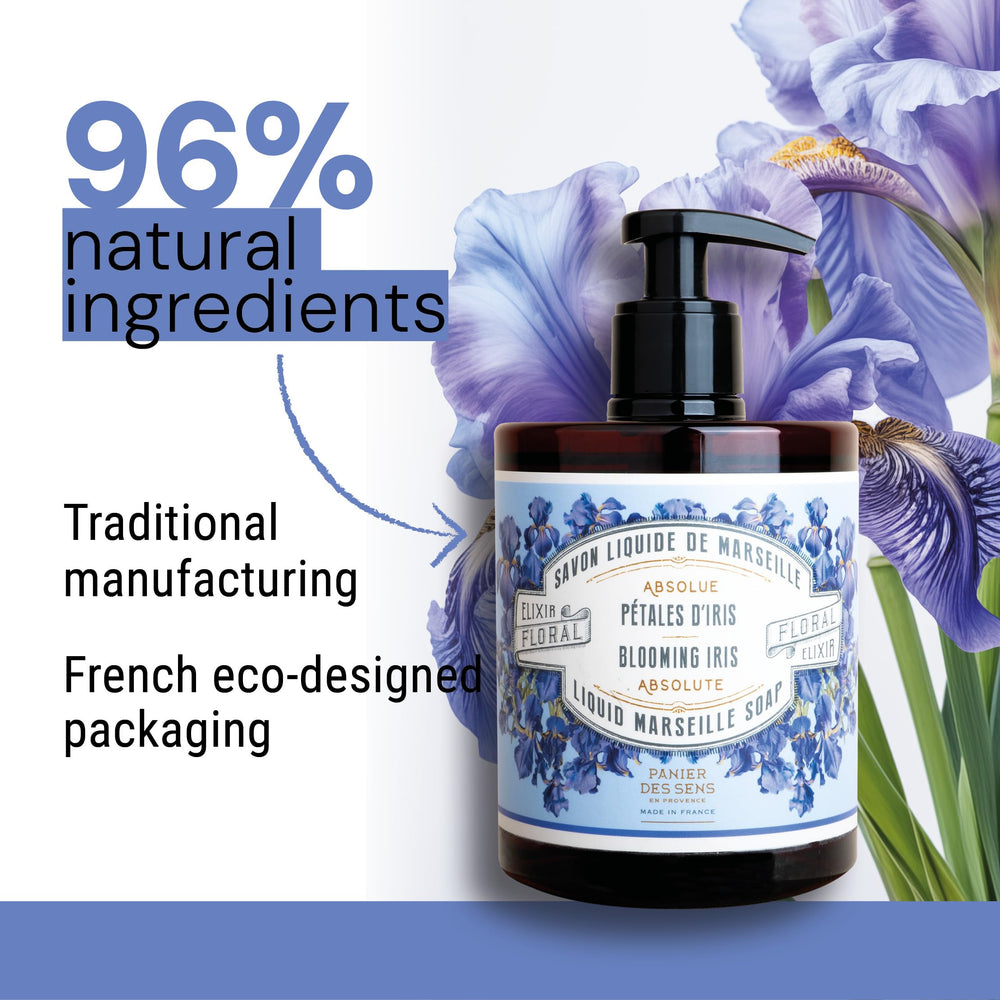 Panier des Sens Parfum Iris – fragrance florale avec notes poudrées.
