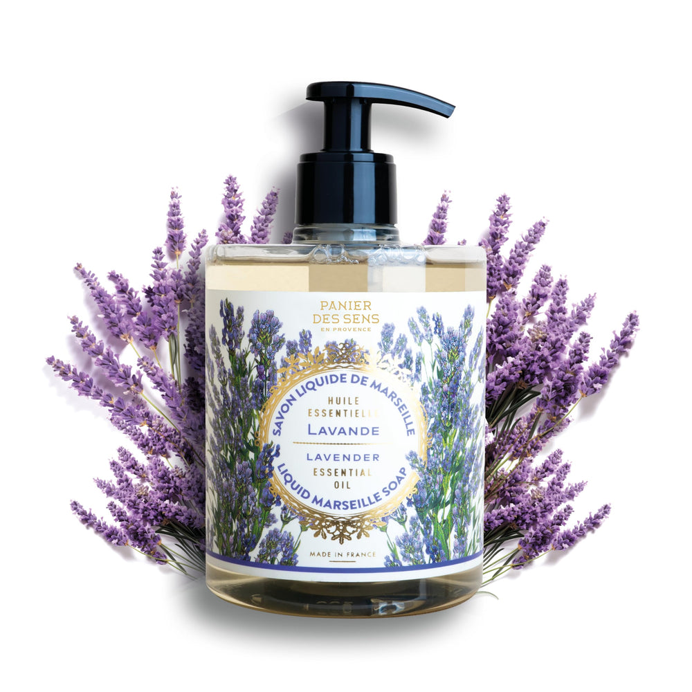 Panier des Sens Savon Mains Lavande – mousse douce pour peau propre et rafraîchie.