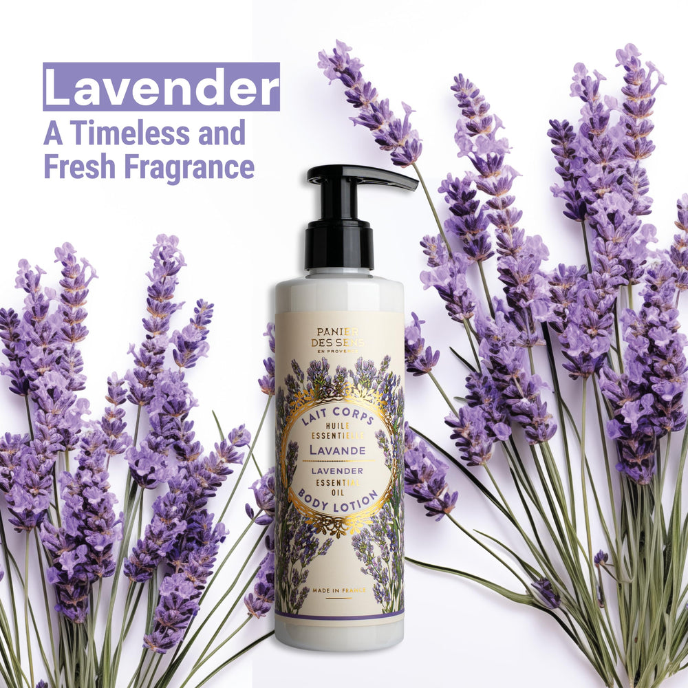 Panier des Sens – Texture soyeuse de la lotion pour un confort quotidien.
