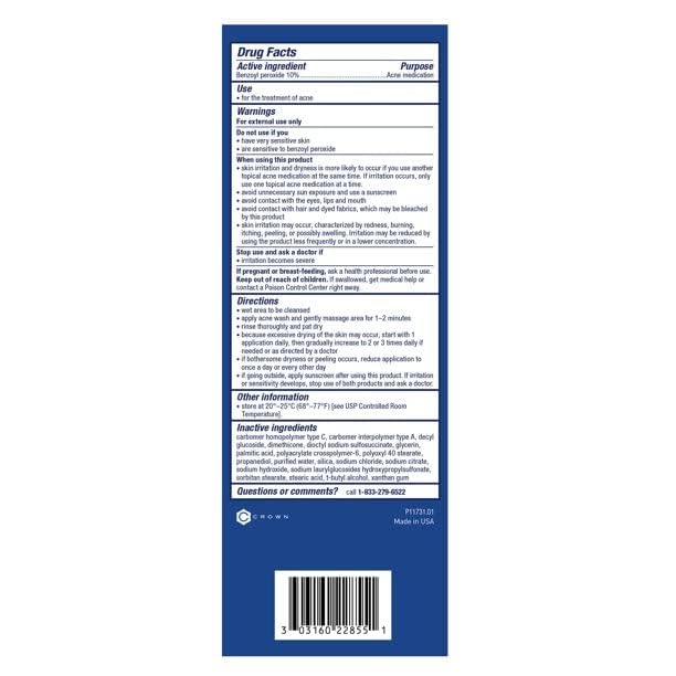 PanOxyl routine de nettoyage visage, pack pratique prêt à l’emploi.