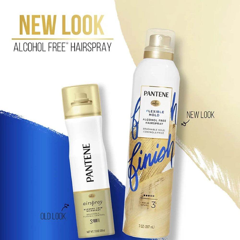 Pantene Air Spray 3 Dot, contrôle durable des frisottis sans alcool.