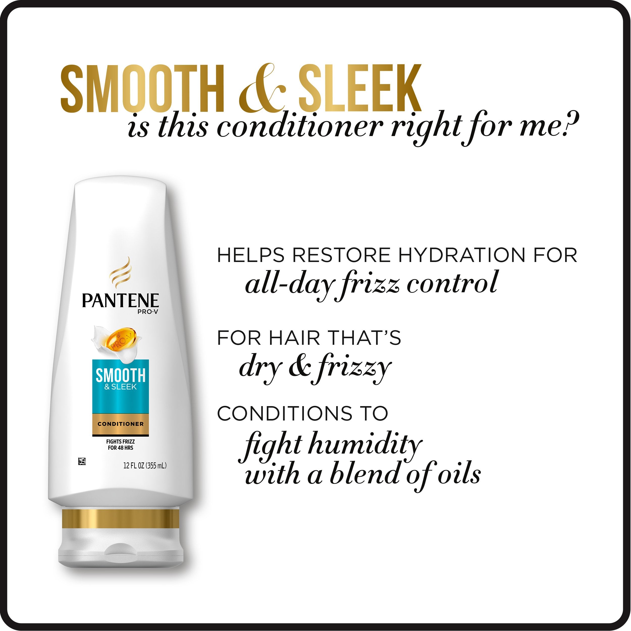 Pantene Après-shampoing Argan Oil bouteille, démêlage facile et brillance.
