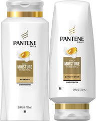 Pack Pantene shampoing hydratant et après-shampoing sans silicone, douceur durable.
