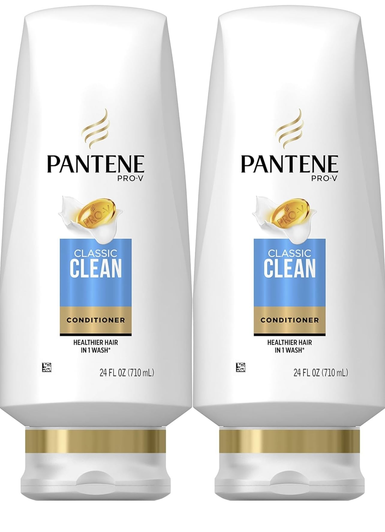 Pantene Classic Clean Conditioner Twin Pack: deux bouteilles faciles à utiliser pour hydrater les cheveux.
