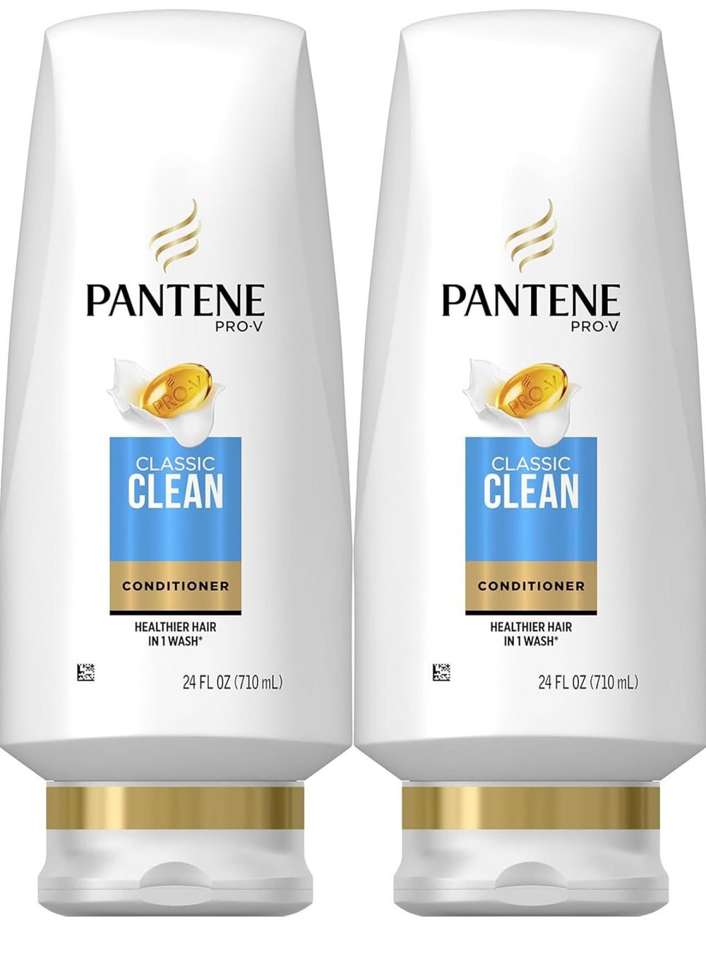 Pantene Classic Clean Conditioner Twin Pack: deux bouteilles faciles à utiliser pour hydrater les cheveux.