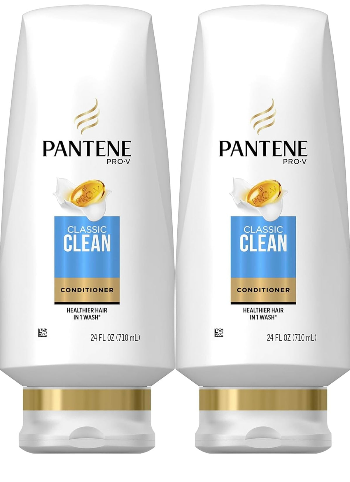 Pantene Classic Clean Conditioner Twin Pack: deux bouteilles faciles à utiliser pour hydrater les cheveux.