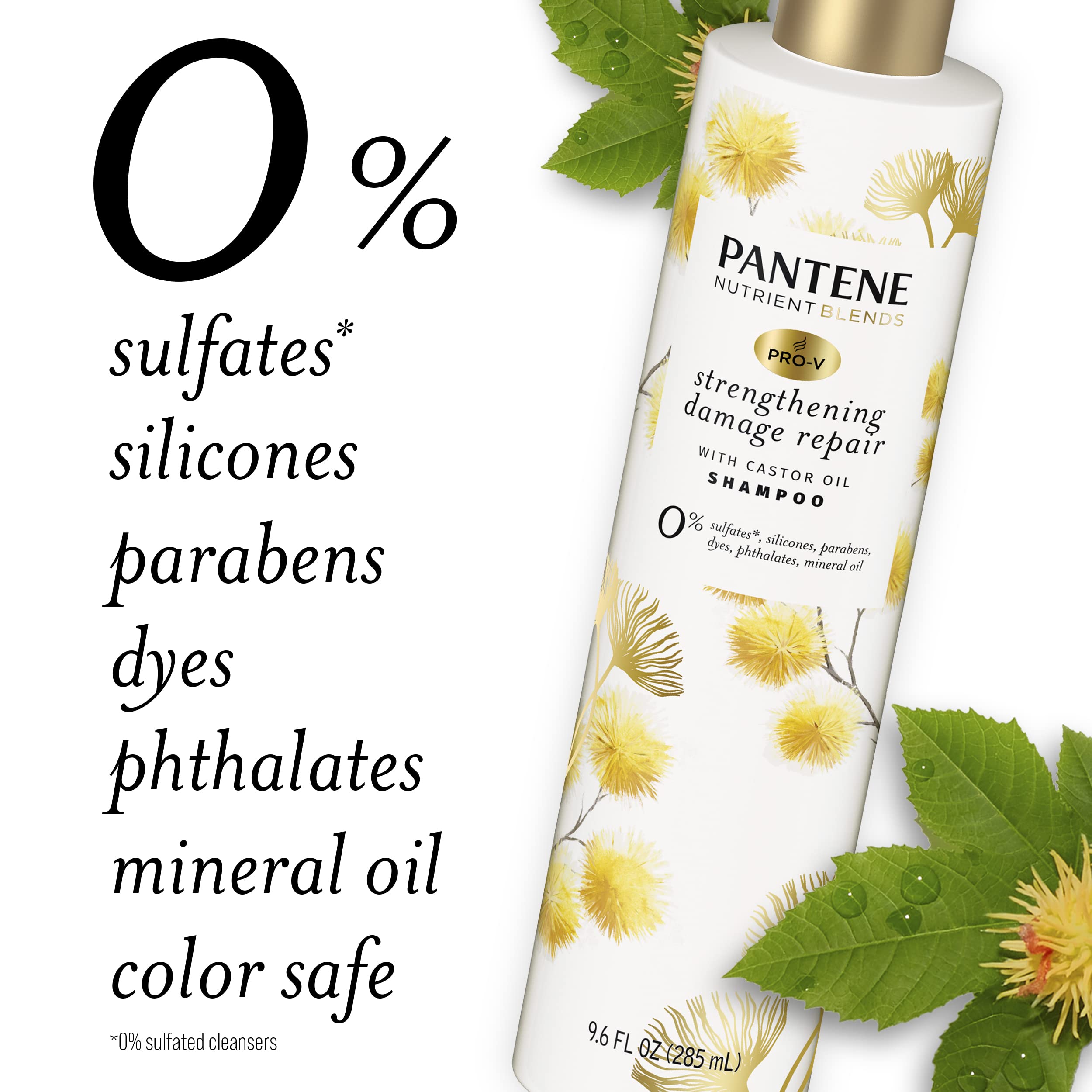 Pantene couleur-safe: cheveux teints nettoyés sans décoloration