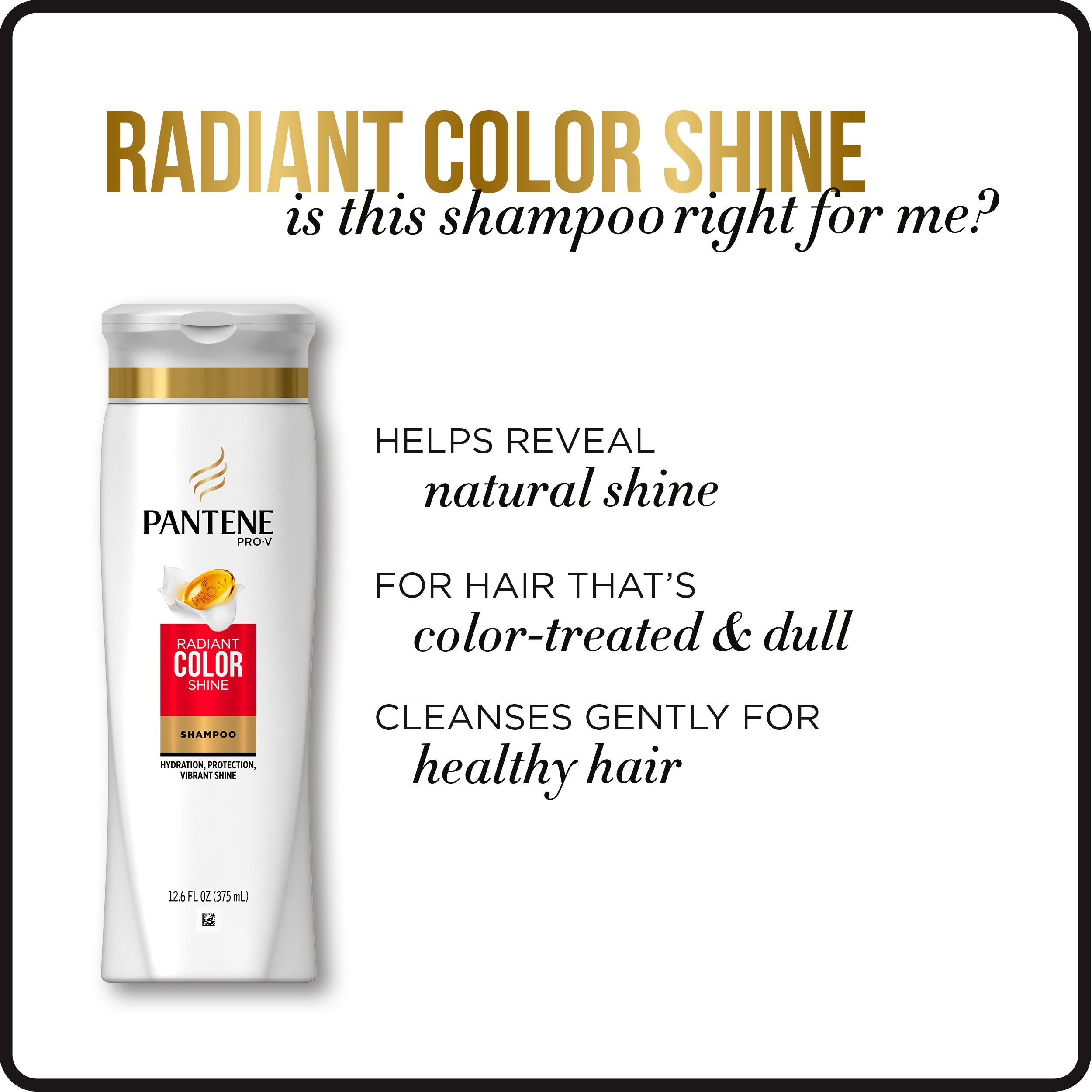 Pantene Expérience sensorielle, brillance et soin dans chaque utilisation.