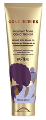 Pantene Gold Series Après-shampooing Boost bouteille: soin intense pour cheveux lisses.
