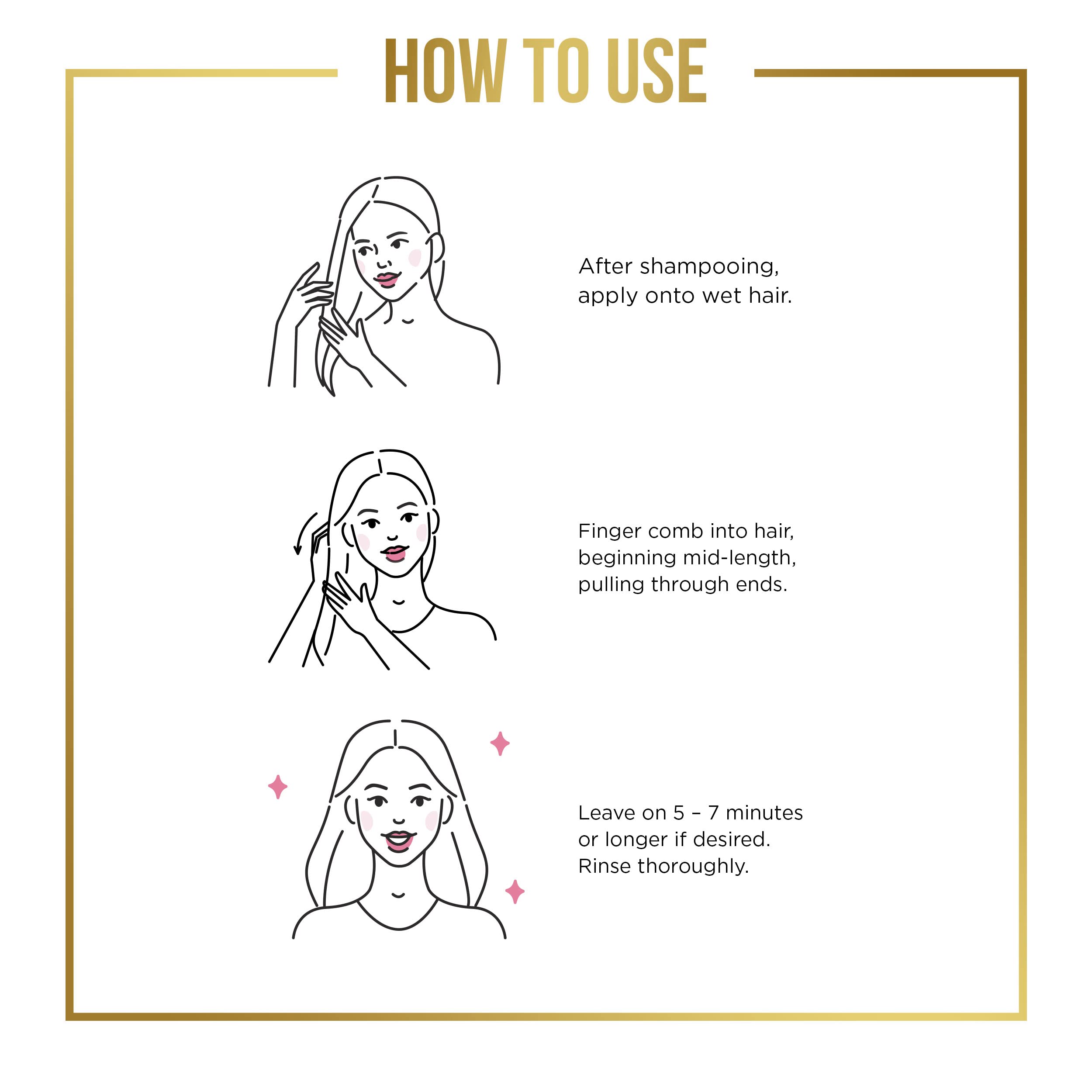Pantene Masque Cheveux – application mains facile, massage sur les longueurs.