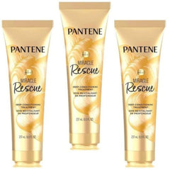 Pantene-Masque-Cheveux-Nourrissant-Miracle-Rescue: bouteille visible, hydratation et réparation en profondeur.