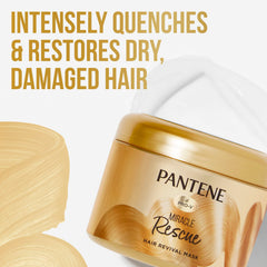 Pantene Masque Cheveux – texture crème satinée enveloppe les longueurs pour douceur.