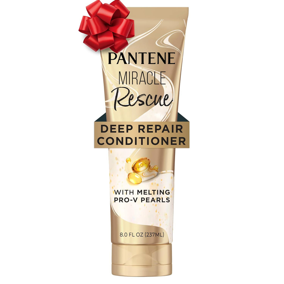 Pantene Miracle Rescue, bouteille élégante, hydratation intense pour cheveux secs et abîmés.