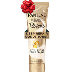 Pantene Miracle Rescue, bouteille élégante, hydratation intense pour cheveux secs et abîmés.