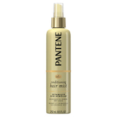 Pantene Nutrient Boost Moisture Mist detangler bottle delivers hydration for dry hair