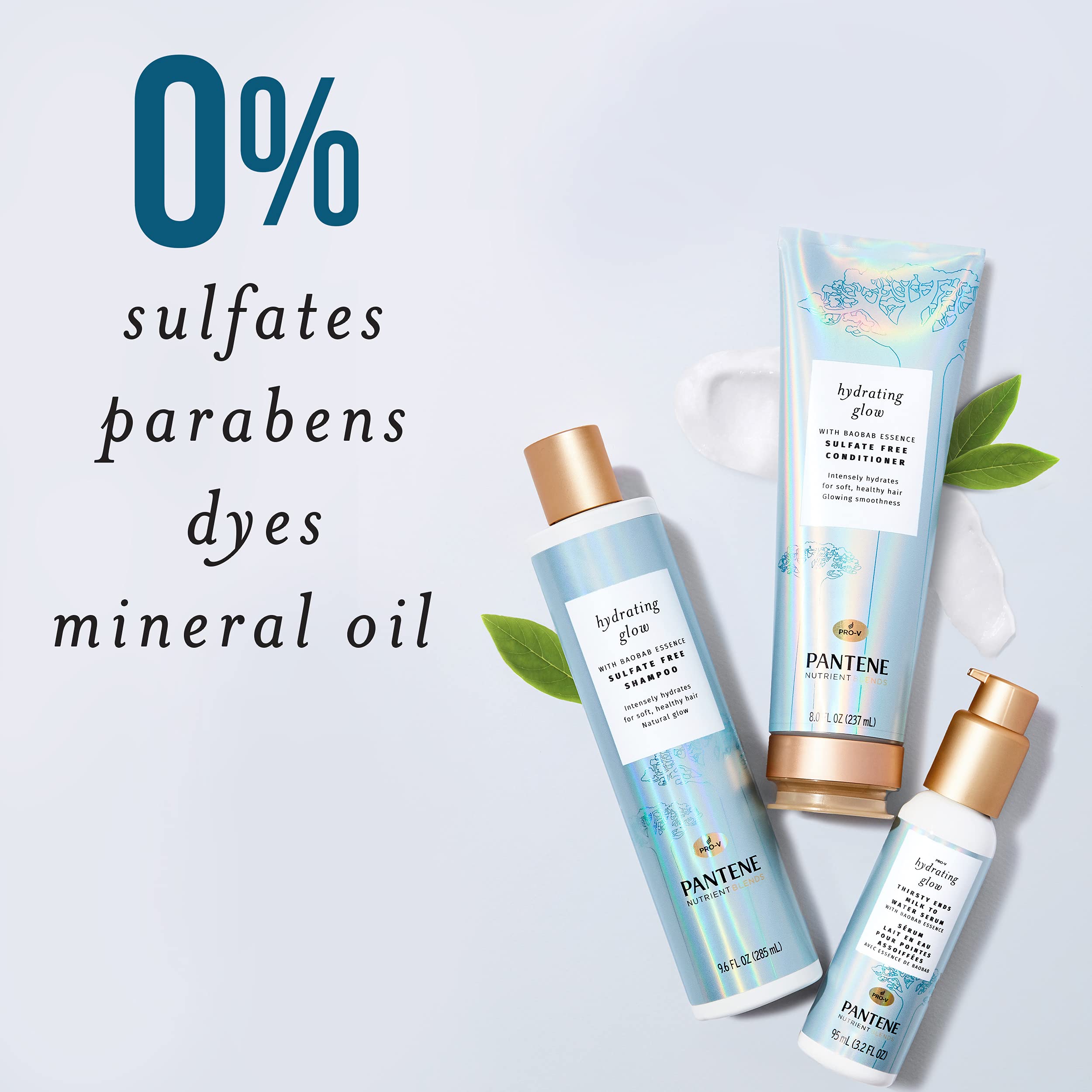 Pantene Parfum botanique : bouteille avec parfum frais et naturel.