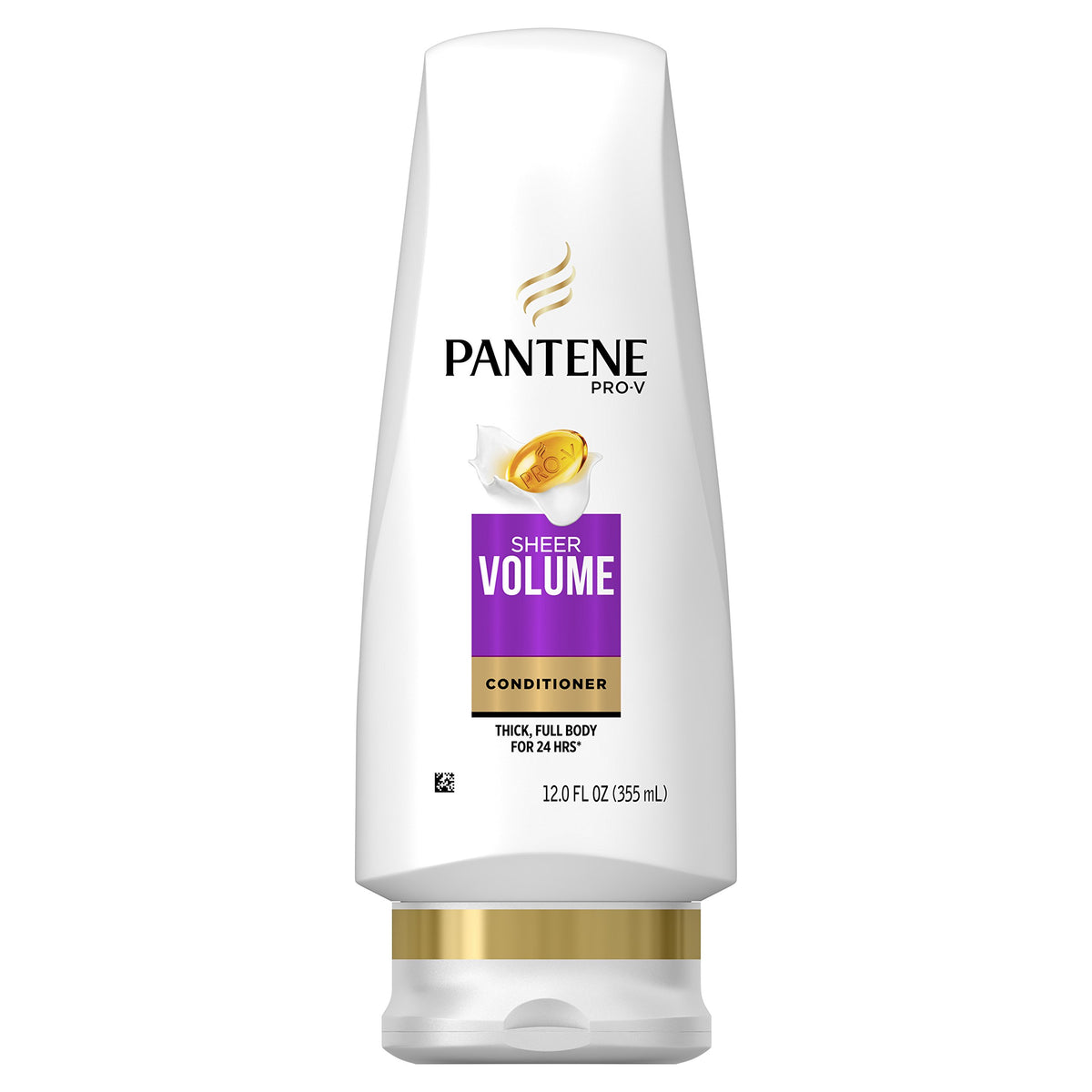 Pantene Pro-V Après-Shampooing Volume Léger — bouteille visible, coiffage léger et durable