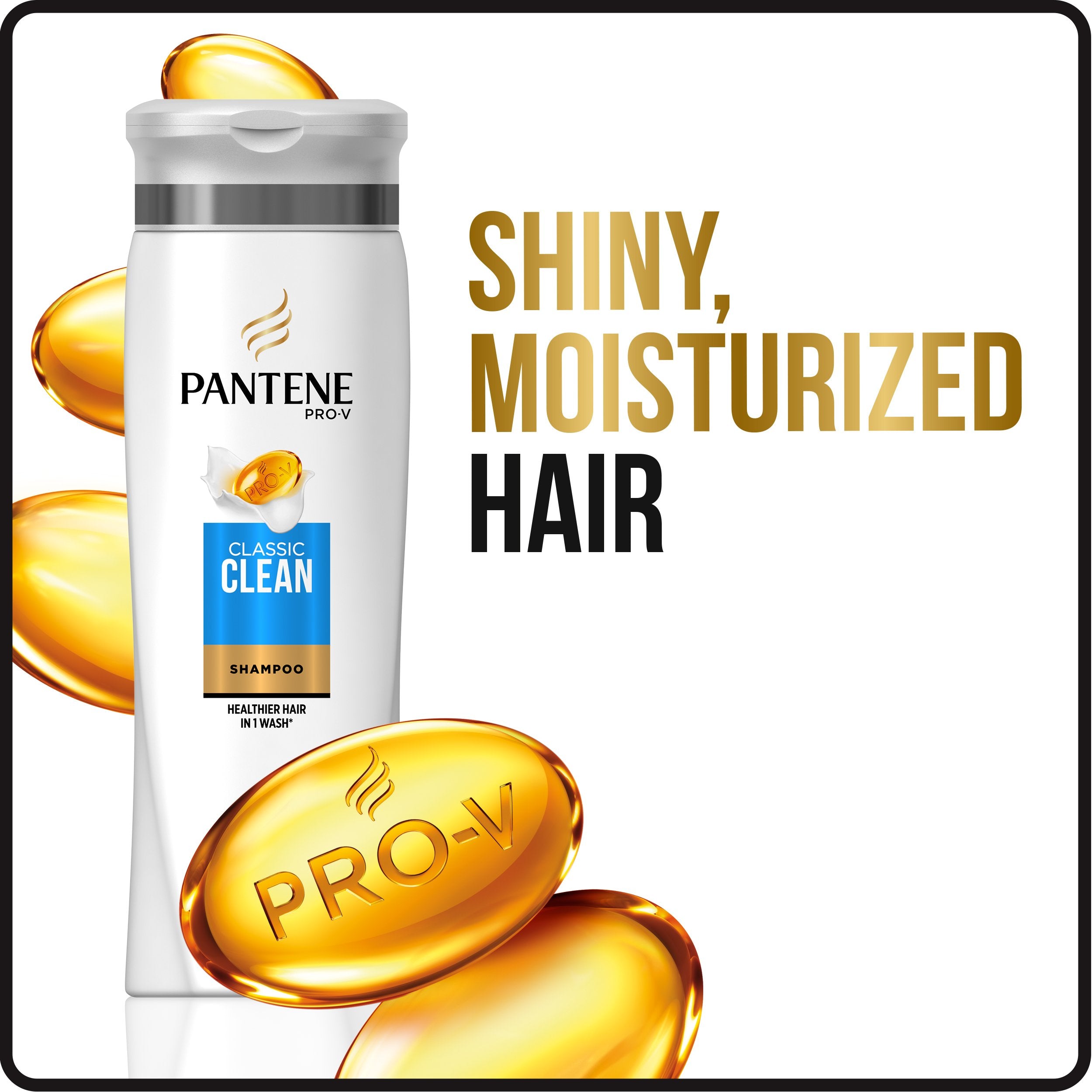 Pantene Pro-V Classic Clean: cheveux brillants et faciles à coiffer après lavage.