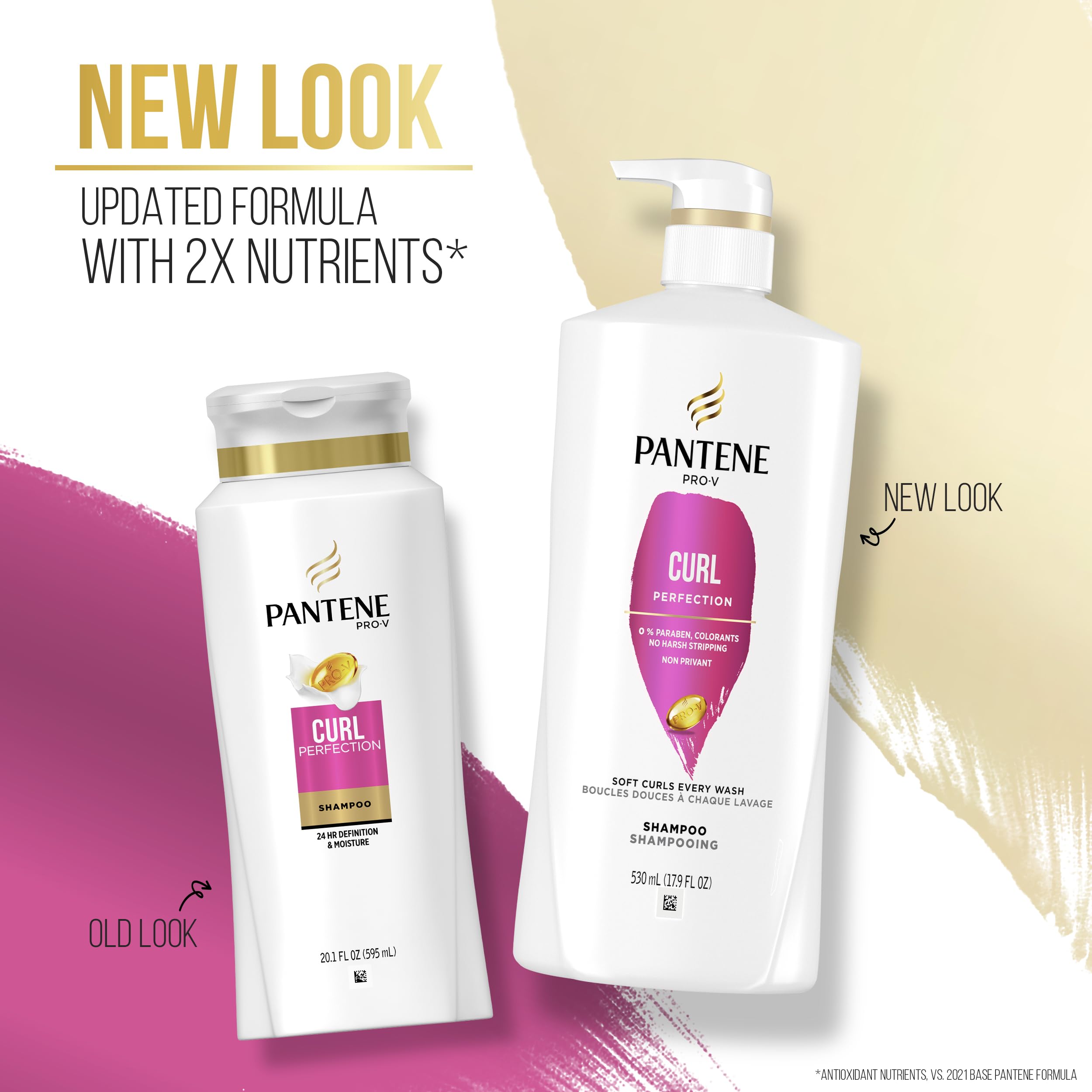 Pantene PRO-V Curl Perfection Shampoo on store shelf suggesting long-lasting curl care