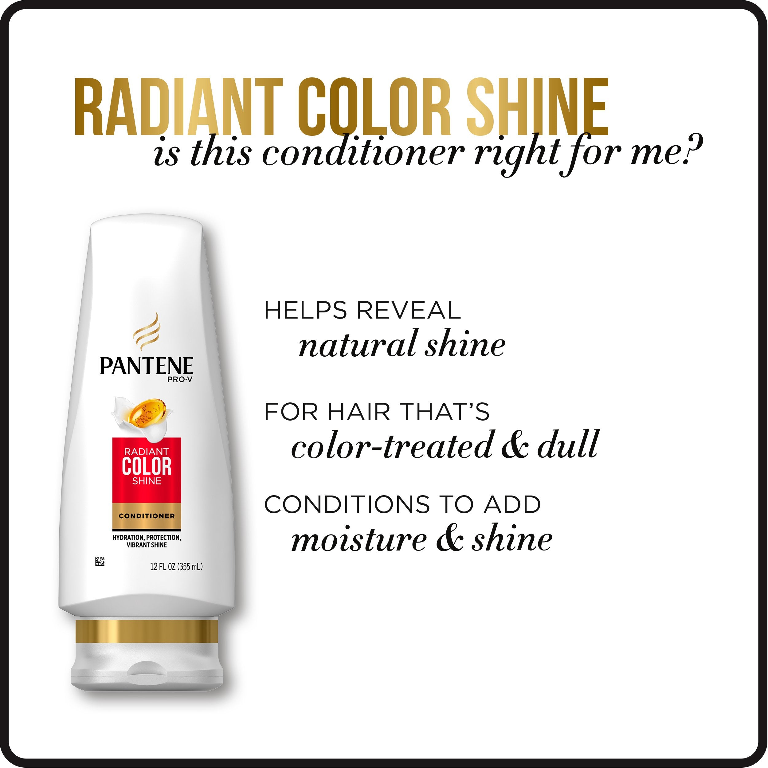 Cheveux brillants et hydratés grâce au Pantene Pro-V Radiant Color Shine