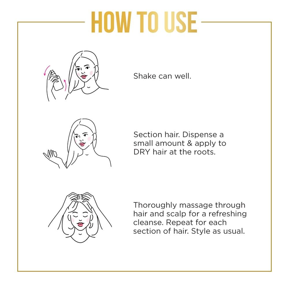 Pantene Pro-V Refresh mousse nettoyante sèche, absorption rapide: diminue l'effet gras.