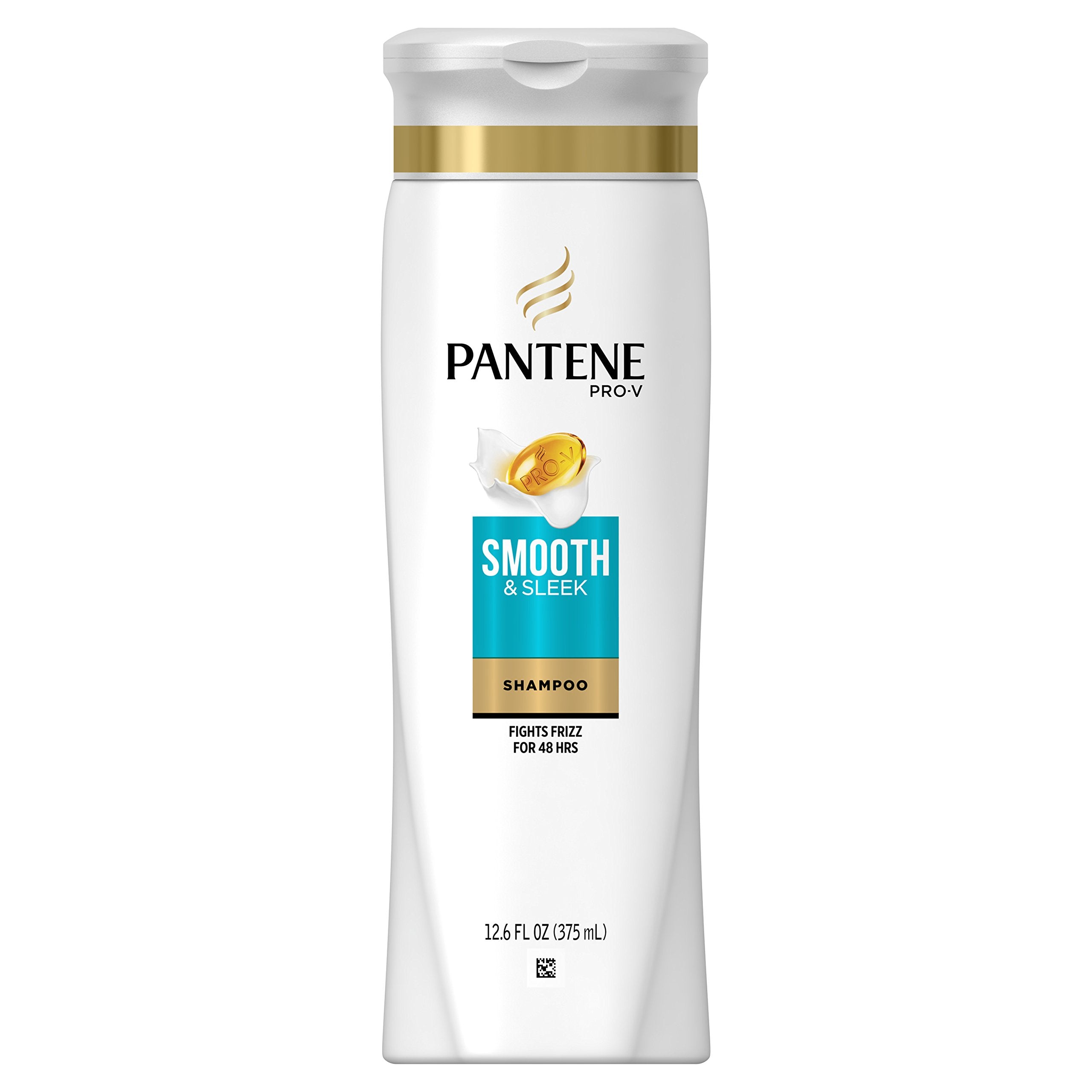 Pantene Pro-V Smooth & Sleek, bouteille argan pour cheveux lisses et hydratés.