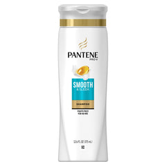 Pantene Pro-V Smooth & Sleek, bouteille argan pour cheveux lisses et hydratés.