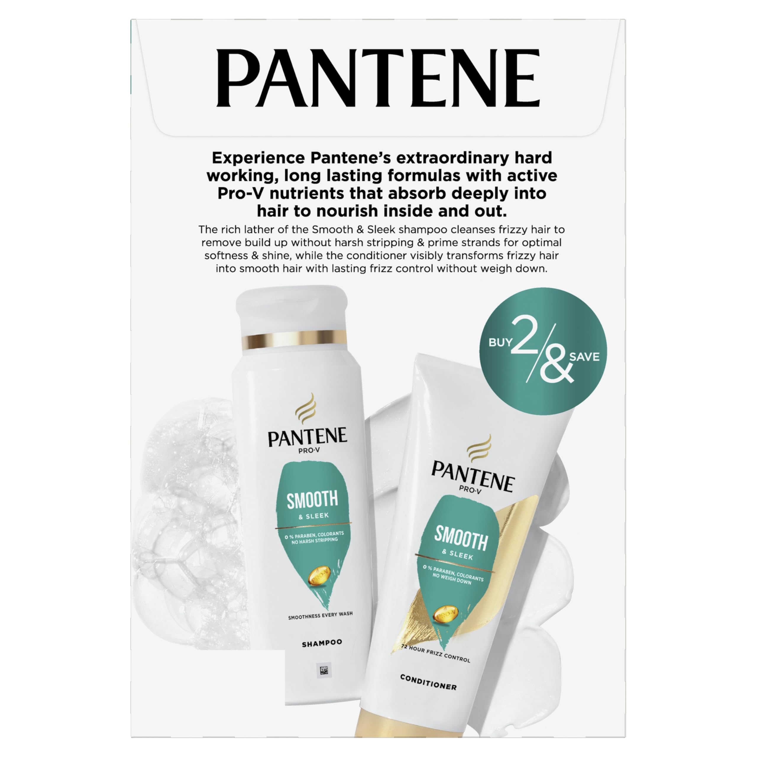 Pantene Pro-V Smooth Duo: routine quotidienne simple pour cheveux lisses.