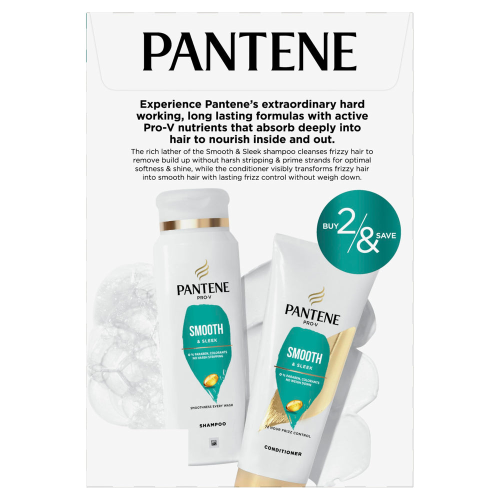 Pantene Pro-V Smooth Duo: routine quotidienne simple pour cheveux lisses.