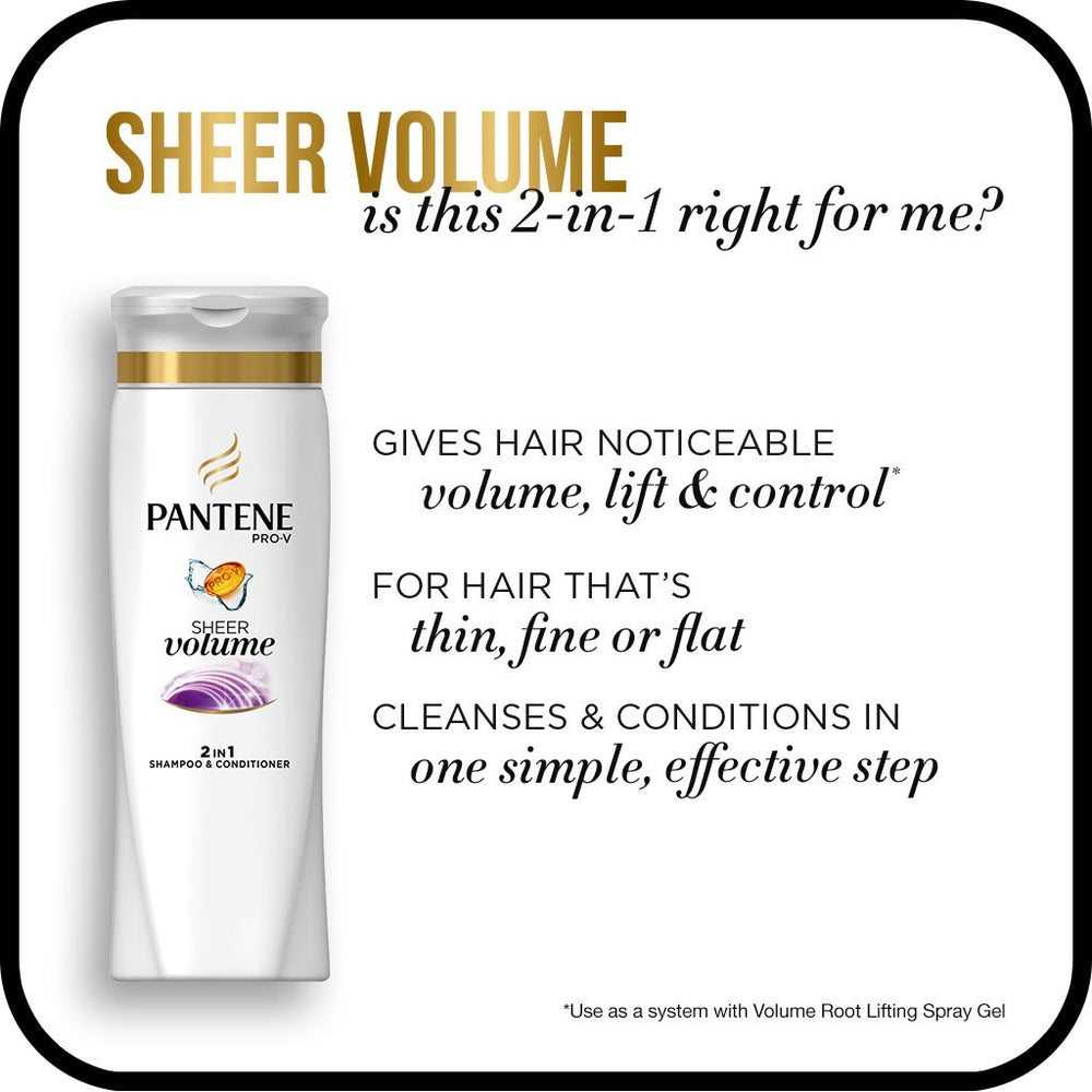 Parfum subtil Pantene Pro-V 2 en 1 pendant le lavage.