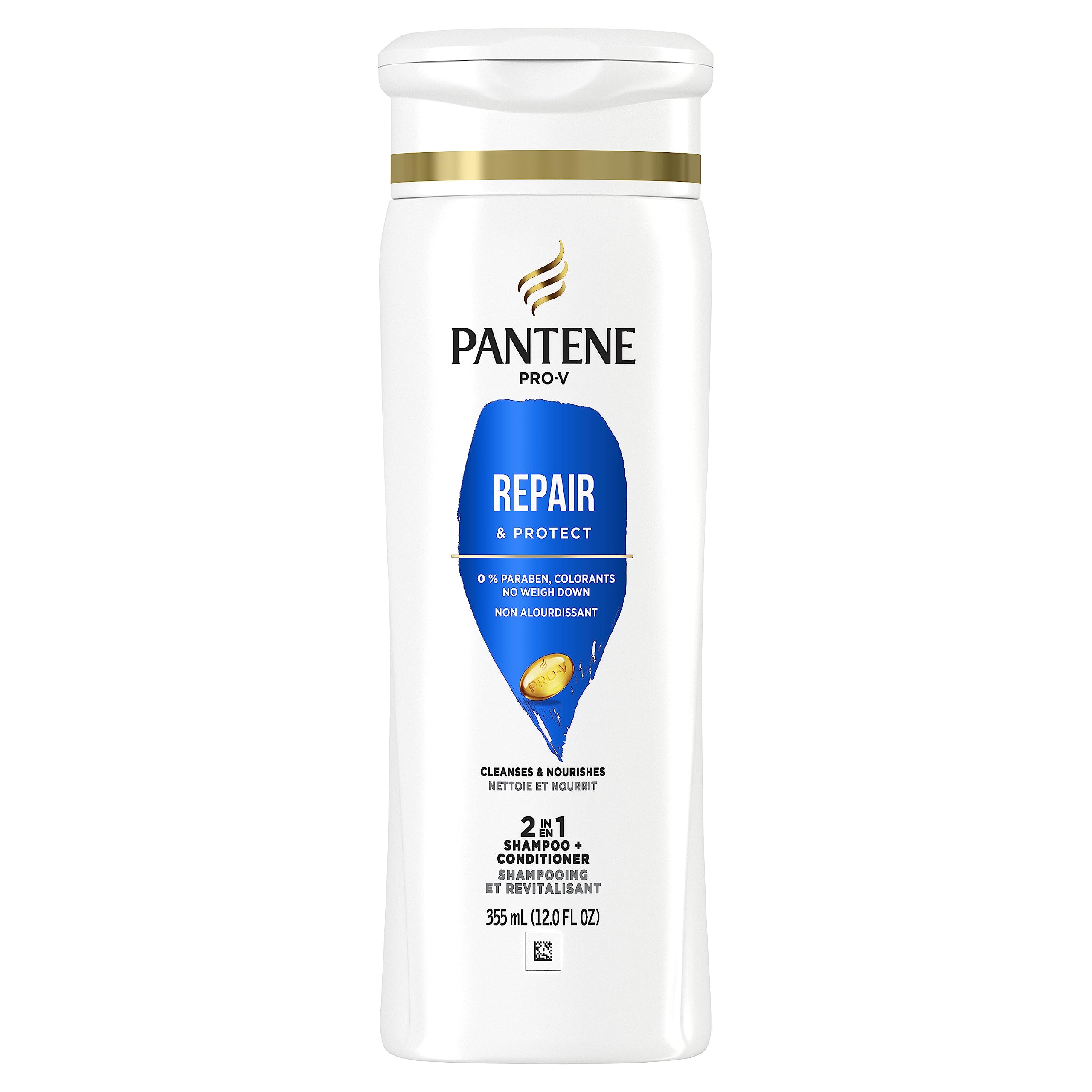 Pantene 2 en 1: démêlage fluide, cheveux faciles à coiffer.