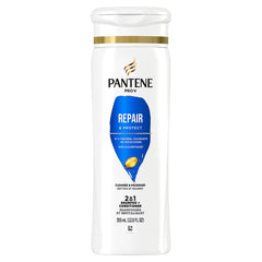 Pantene 2 en 1: démêlage fluide, cheveux faciles à coiffer.